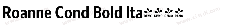 Roanne Cond Bold lta字体转换